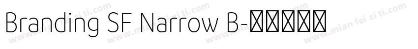 Branding SF Narrow B字体转换
